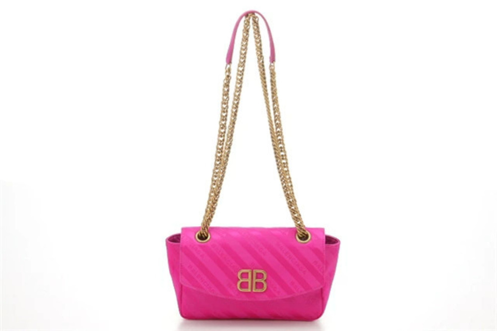 Balenciaga Bag Shoulder Chain Pink Wallet